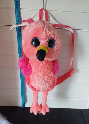 Детский рюкзак рюкзачок глазистик фламинго ty ту