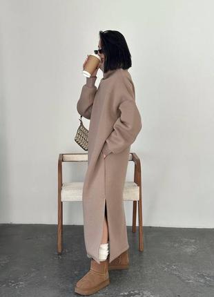 Модное теплое платье