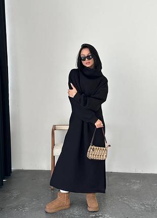 Модное теплое платье