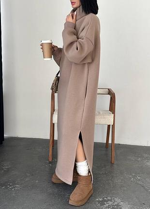 Модное теплое платье