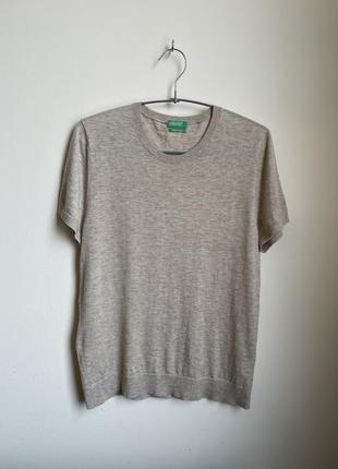 Шерстяная футболка united colors of benetton