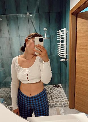 Пижамные штаны в клетку