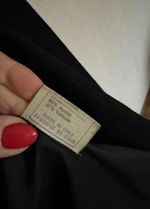 Трендовый черный теплый шерстяной италия стильный пиджак блейзер жакет6 фото