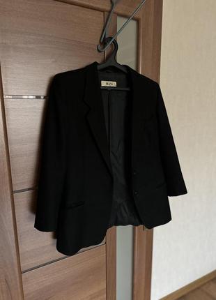 Трендовый черный теплый шерстяной италия стильный пиджак блейзер жакет9 фото