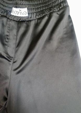 Шикарные атласные брюки палаццо «booriva» с разрезами 😍6 фото