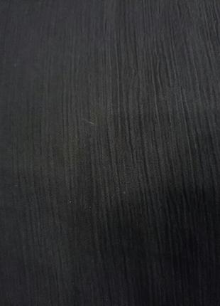 Трендовая юбка баллон длинная.фактурированный шифон черного цвета. производства францией10 фото