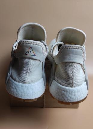 Кроссовки адидас adidas nmd hu trail pharrell cream white р.42 длина стельки 26,5 см.8 фото
