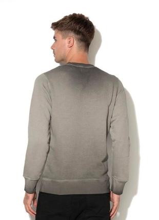 Крутий оригінальний світшот кофта diesel s-joe gray smoke sweatshirt men's10 фото