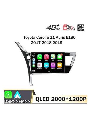 Магнитола 2k android toyota corolla, auris 2017-2019, 8/256, 8 ядер, carplay, слот под сим-карту + рамка!