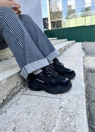 Кроссовки кожа и замша balenciaga triple s оригинал размер 38-39 что-то между на 24,5 см