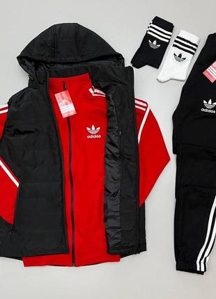 Набір 4в1 adidas: жилет-кофта-штани-шкарпетки 2 пари