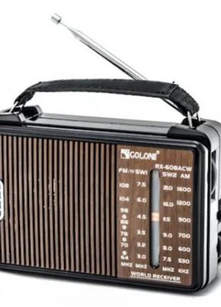 Радіоприймач golon rx-608acw am/fm/tv/sw1-2 5-ти хвильовий3 фото