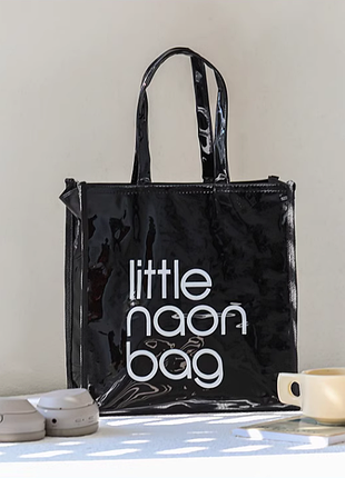 Уценка! новая прозрачная сумка шоппер little naon bag