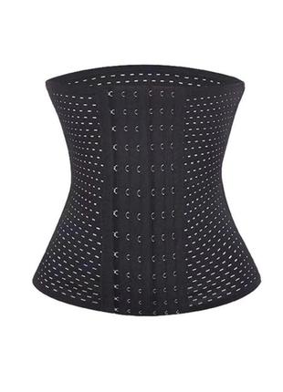 Шестирядний коригуючий корсет чорний бежевий