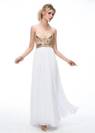 Корсетна біла весільна сукня для фотосесії ньюанс3 фото
