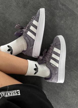 Женские кеды adidas campus
 shadow lilac premium3 фото