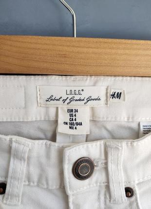 Женские белые джинсы h&amp;m7 фото
