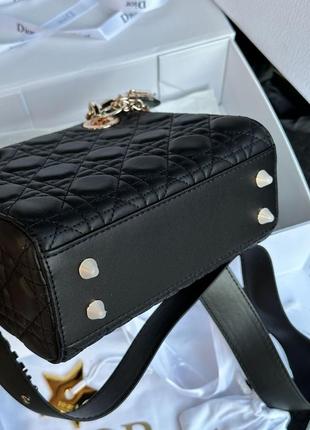 Сумка жіноча в стилі christian dior small lady dior my abcdior bag black3 фото