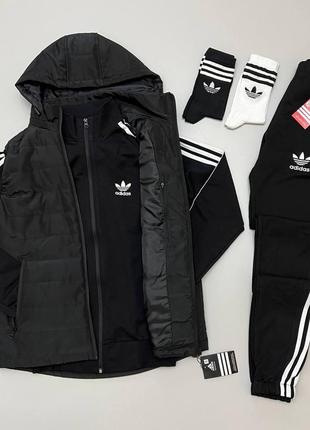 Набір 4в1 adidas: жилет-кофта-штани-шкарпетки 2 пари