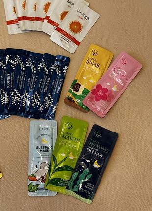 Гелевые маски и сокровища для лица