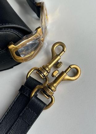 Сумка женская в стиле christian dior saddle bag with strap black7 фото