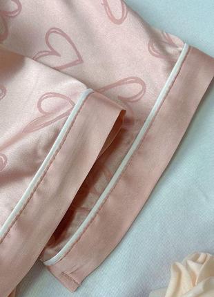 Женская пижама victoria 2в1 розовый7 фото
