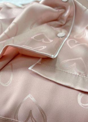 Женская пижама victoria 2в1 розовый4 фото