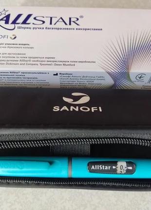 Інсулінова шприц-ручка allstar sanofi (хумулін, хумалог, фармасулін, інсуман)2 фото