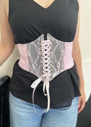 Корсет на резинке с кнопками , шнуровка, пояс корсет