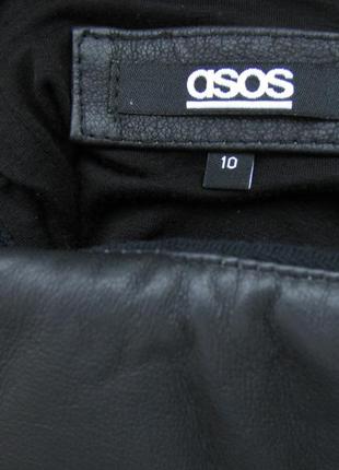 Платье с кожаными вставками asos5 фото