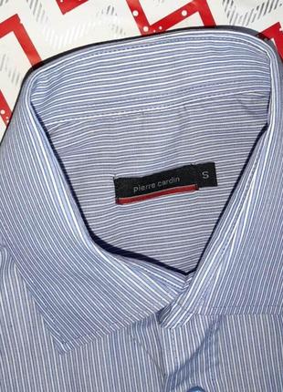 😉1+1=3 фирменная базовая мужская рубашка с длинным рукавом pierre cardin, размер 42 - 44`6 фото