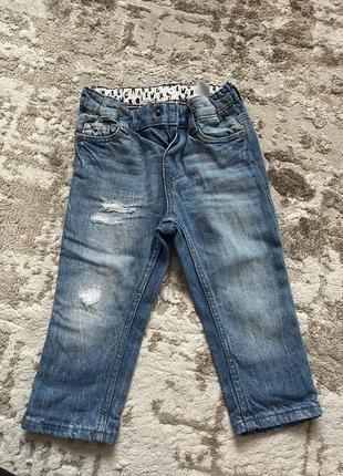 Детские джинсы для мальчика 12 18 месяцев h&amp;m1 фото