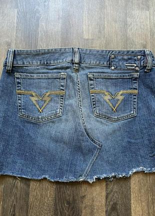 Юбка юбка diesel винтажная мини джинсовая винтаж y2k3 фото