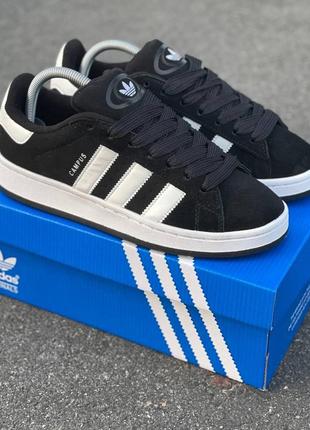 Чоловічі кросівки adidas campus black1 фото