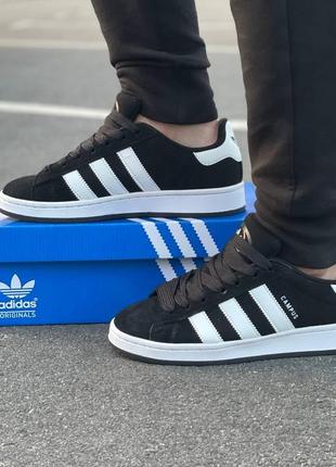 Чоловічі кросівки adidas campus black6 фото