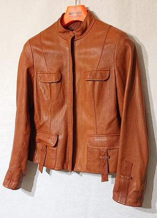 Жіноча шкіряна куртка шкіряний жакет xl 2xl 48 50 шкіра