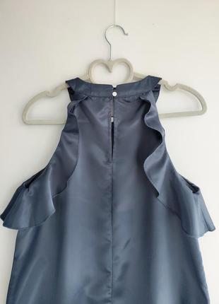 Шикарна атласна сукня reserved колір графіт5 фото