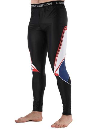 Компрессионные штаны леггинсы тайтсы kc210-6 l черный (06507130), domino