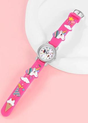 Дитячий годинник единорог, нові, дуже гарні і зручні. рожеві і голубі9 фото