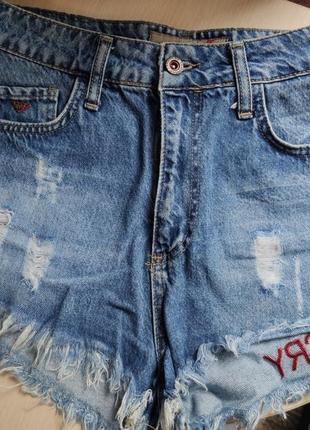 Короткі шорти джинсові сині 27 р (xs-s)3 фото
