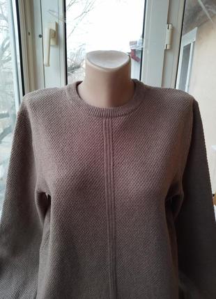 Брендовый шерстяной свитер джемпер пуловер шерсть4 фото