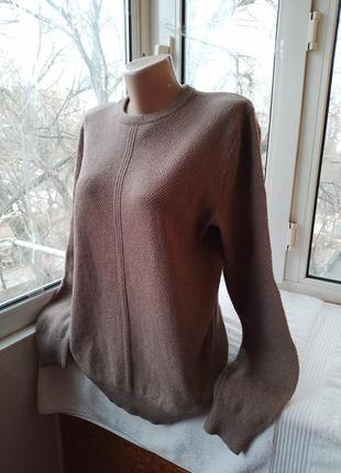 Брендовый шерстяной свитер джемпер пуловер шерсть6 фото