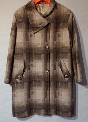 Женское пальто stella polare 2xl 3xl 4xl 52 54 56 шерсть осеннее