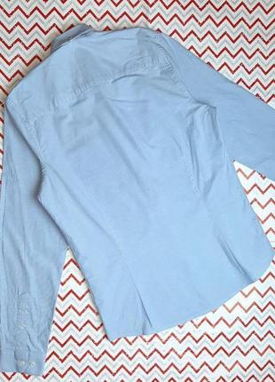 😉1+1=3 нежно-голубая приталенная мужская рубашка next, размер 44 - 464 фото
