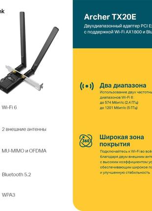 Сток двухдиапазонный адаптер pci express2 фото
