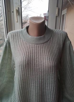 Акриловый свитер джемпер пуловер большого размера батал4 фото