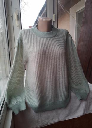Акриловый свитер джемпер пуловер большого размера батал5 фото
