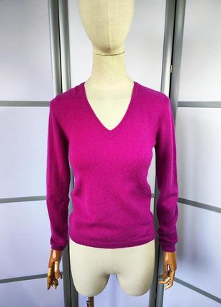 100% cashmere невероятный кашемировый свитер цвета фуксии, p s