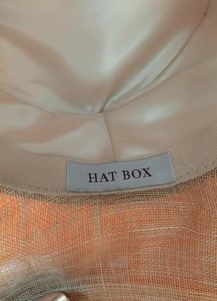 Hat box вінтажний капелюх бежевий ретро з великою квіткою пір'ям косплей фотосесії9 фото