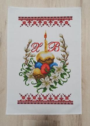 Схема для вишивки бісером "великодній рушник"